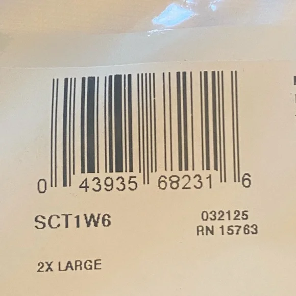 Hanes Best Tagless T-Shirts / Undershirts — White Tahirts — 2XL - Picture 5 of 5